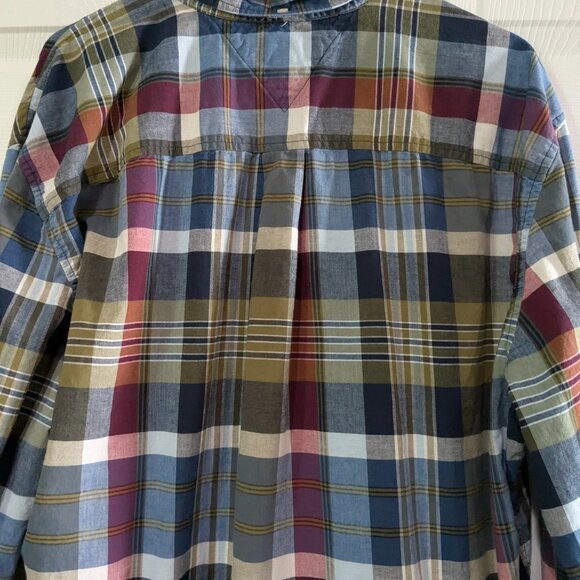 Tommy Hilfiger Men's Button Down Classic Fit Plaid XL Long Sleeve, Project Piece - Picture 10 of 16